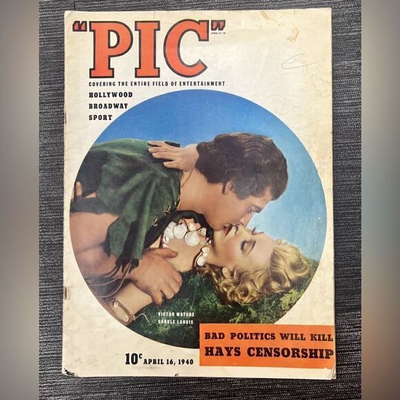 Vintage PIC Magazine- April 16, 1940 - Picture 1 of 5